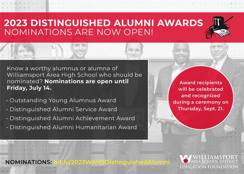 2023 Distinguished Alumni Award Graphic