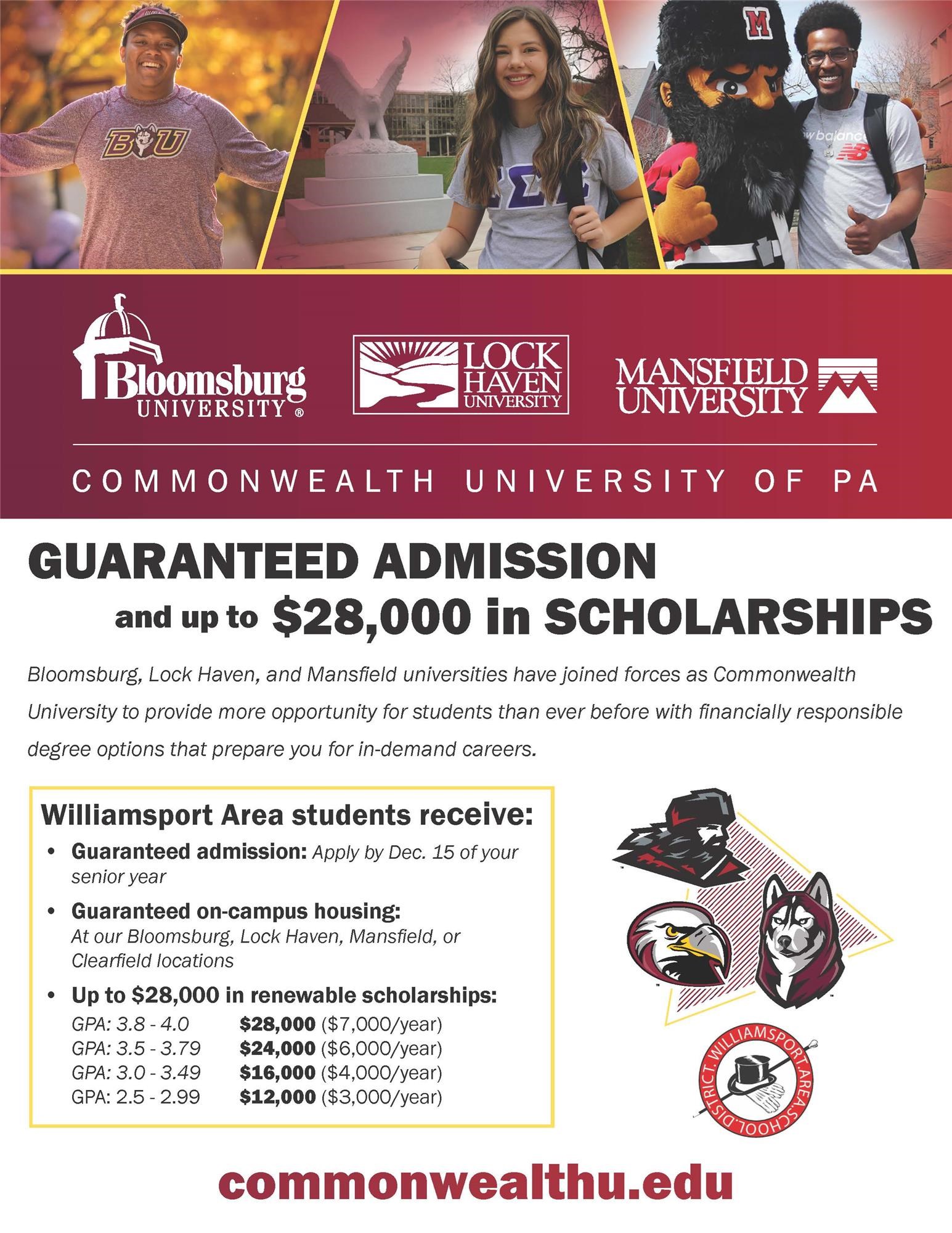 WAHS Students Now Guaranteed Admission Housing at Commonwealth